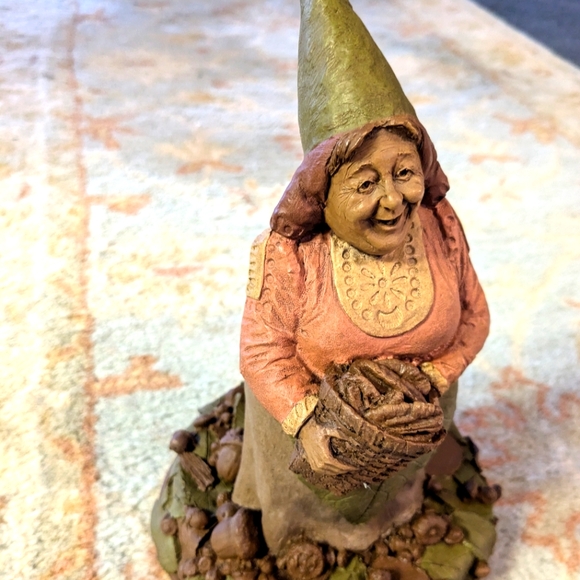 Vibrant Green and Pink Gnome Sculpture Art - Picture 1 of 5